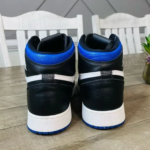 Nike Air Jordan 1 Royal Toe Retro High OG Blue Sneakers 2020 Women’s Size 8 - Picture 4 of 6